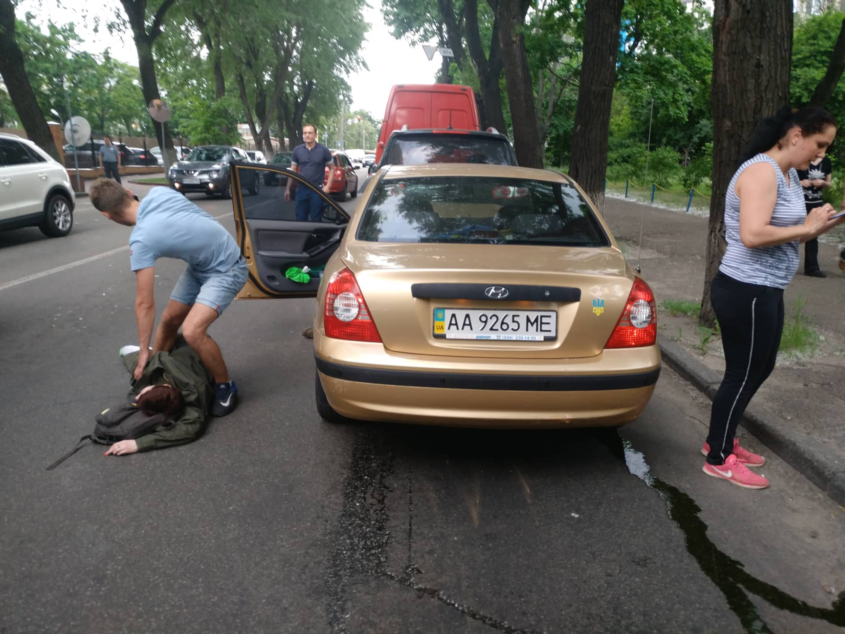 В Киеве военнослужащая Нацгвардии попала в ДТП