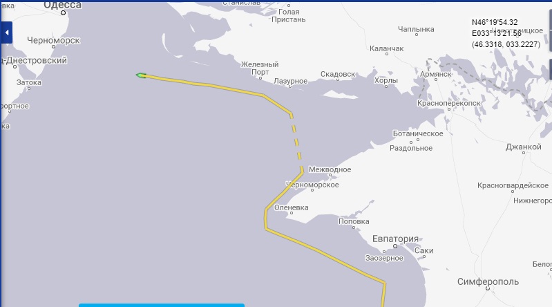 В воды Украины занесло судно РФ, с ним обошлись цивилизованно