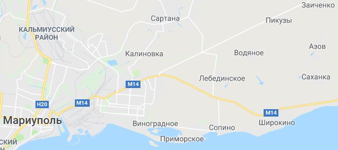 Карта мирный мариуполь