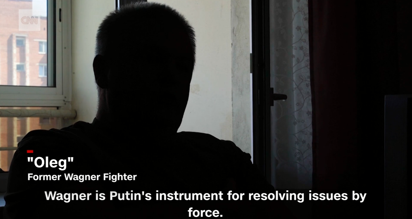 Наемник ЧВК Вагнер "Олег" (фото - скриншот видео CNN)