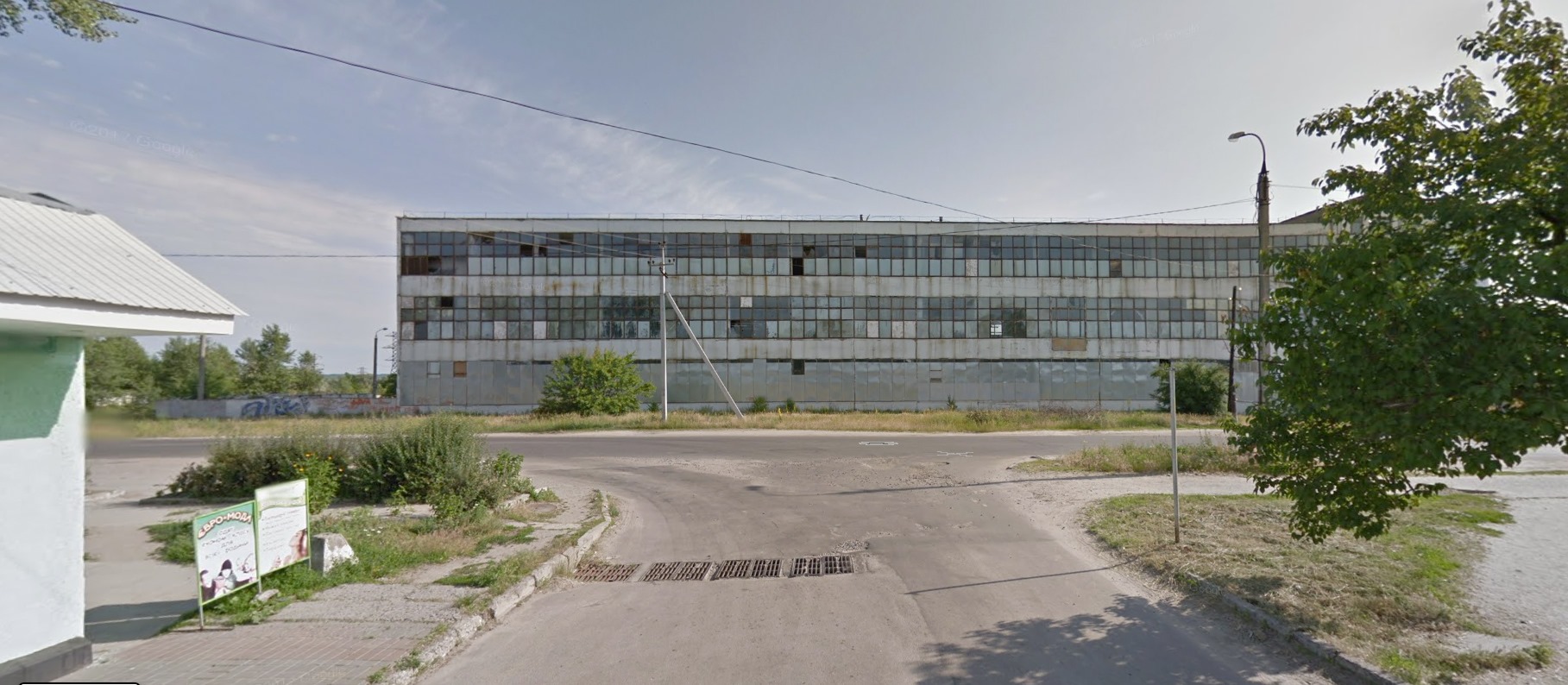 Здание фабрики ВШК+ в Каневе, фото - скриншот google maps