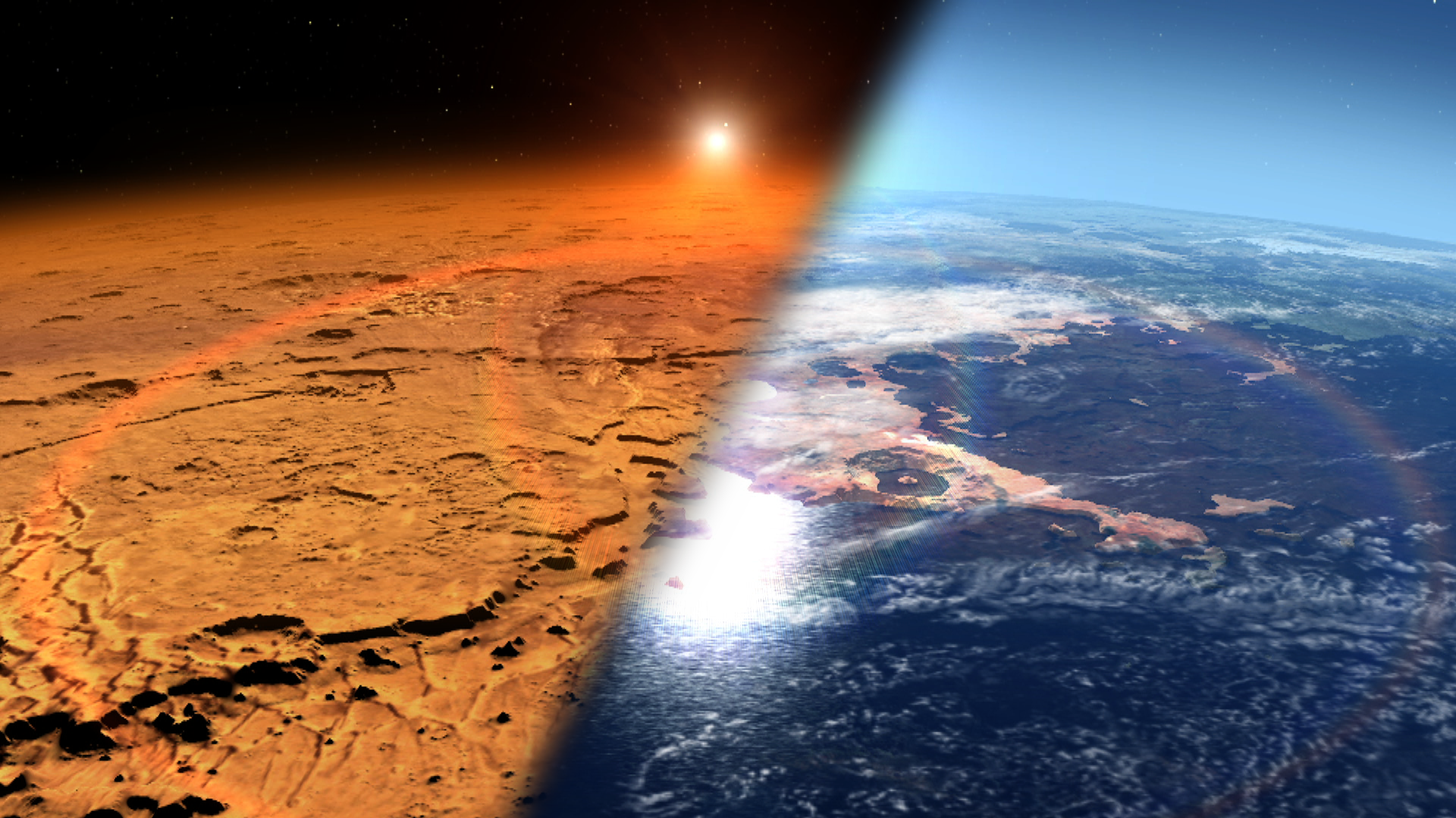 Каким был Марс, пока не потерял плотную атмосферу: иллюстрация