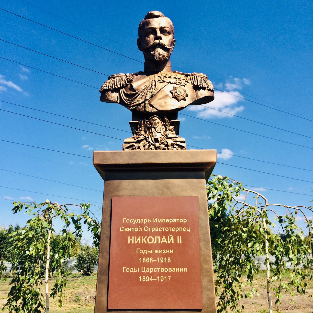 null "Курс на Россию". В Донецке установили памятник императору - фото