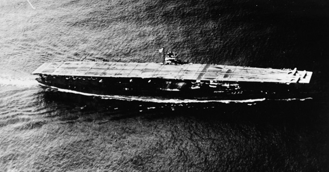 Авианосец Акаги (Фото: history.navy.mil) На глубине 5,5 км найдены остовы двух японских авианосцев: видео
