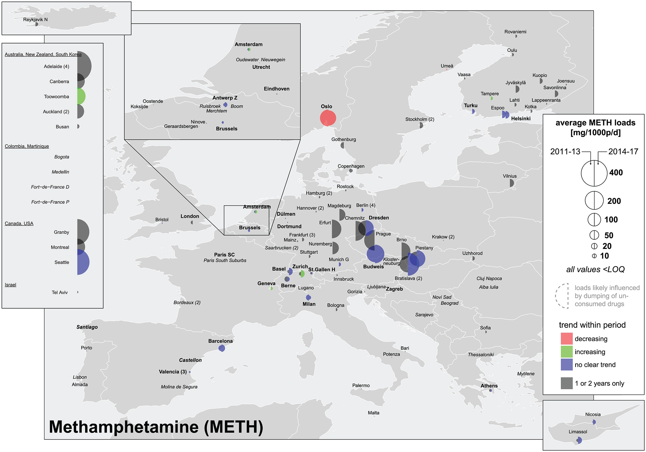 Ученые показали карту употребления наркотиков по всему миру