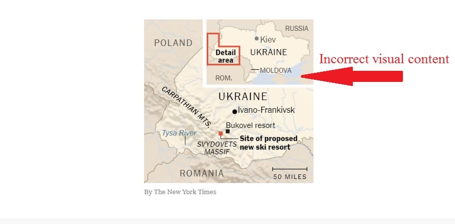 В The New York Times изобразили Крым российским: фото