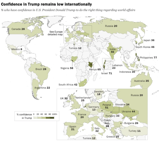 Отношение к Трампу - Pew