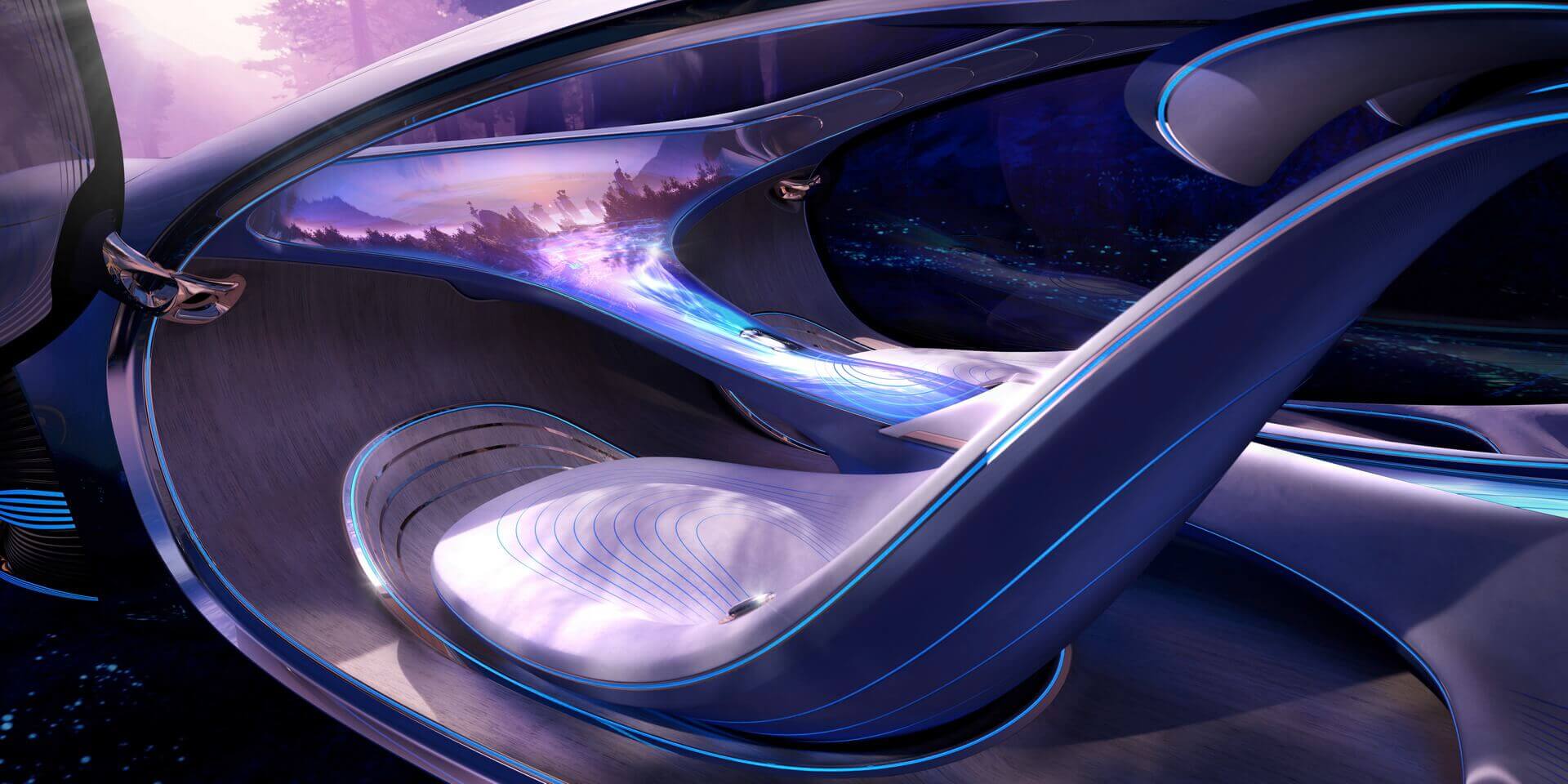 Mercedes показал концепт электрокара по мотивам "Аватара": видео