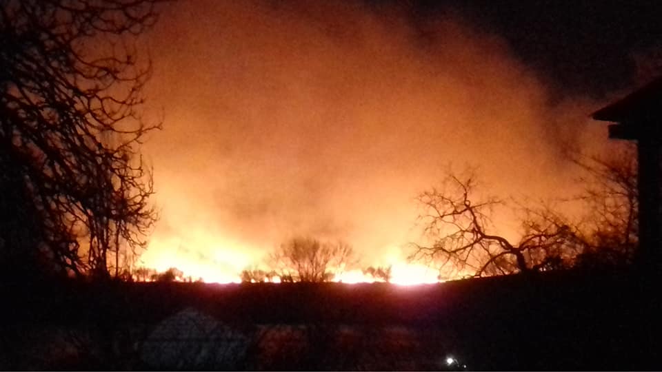 Под Одессой горят заповедники: ветер раздувает пожар – фото, видео