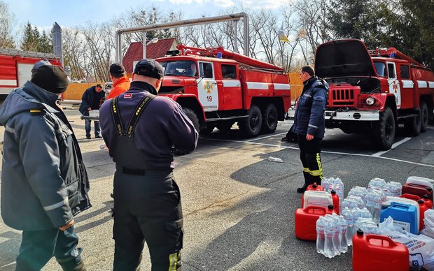 Пожарные машины в Зоне отчуждения Пожары в Чернобыльской зоне отчуждения: фото