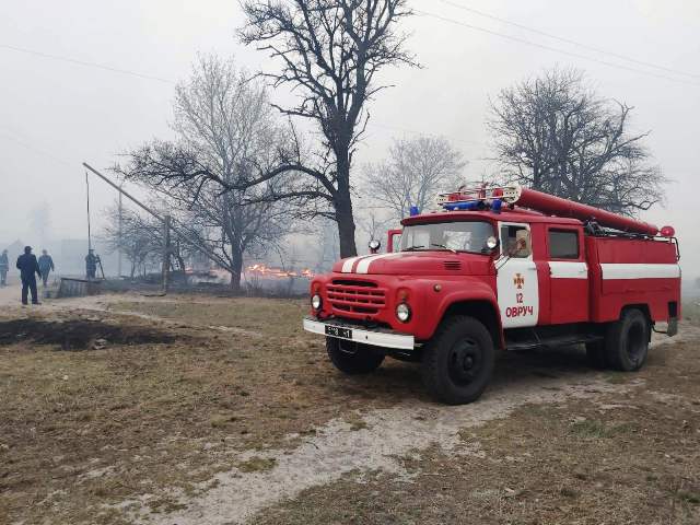 В Житомирской области лесные пожары перекинулись на села. Людей отселяют: видео