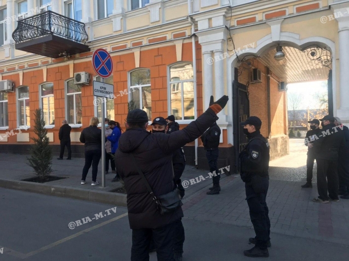 Акция протеста в Мелитополе