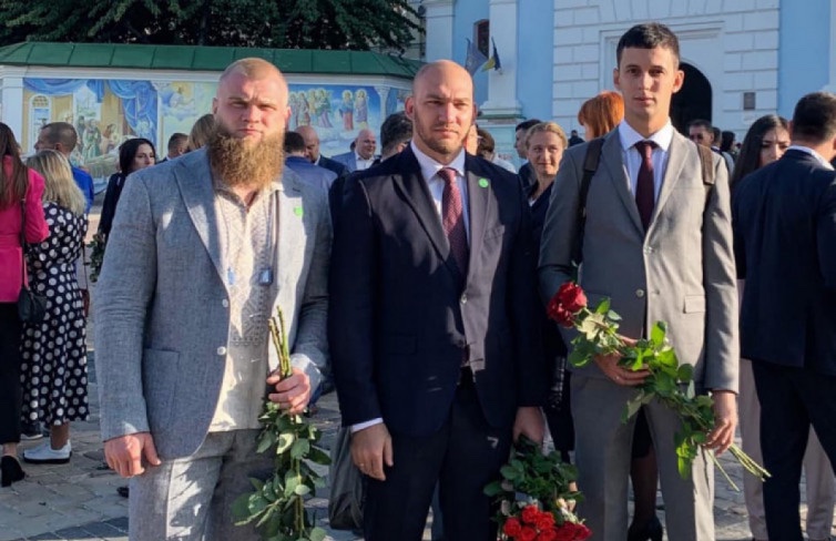 Нардепы от СН Артем Дмитрук, Алексей Леонов и Александр Горенюк (фото - Facebook Леонова)