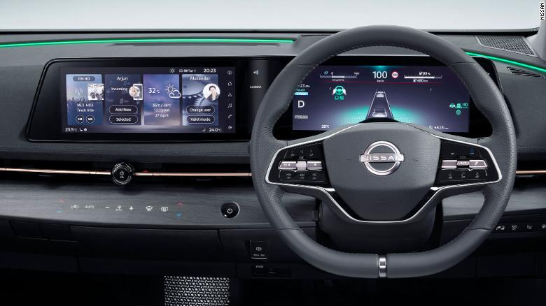 Nissan Ariya панель управления