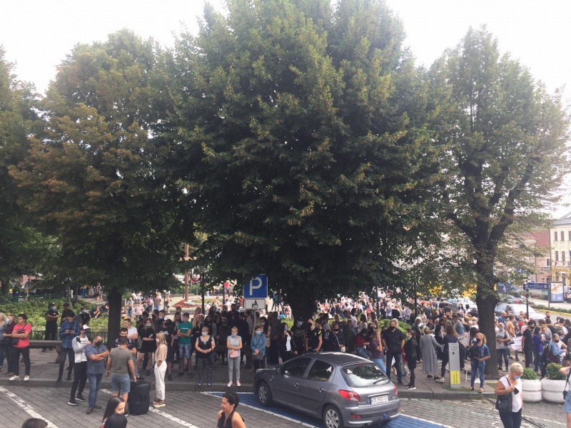 Акция протеста предпринимателей в Черновцах