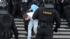 Протесты в Беларуси. Массовые задержания в Минске и водометы в Бресте — фото, видео