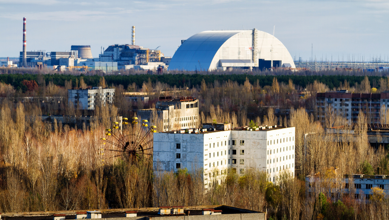 Вид на четвертый энергоблок Чернобыльской АЭС (Фото: depositphotos.com)
