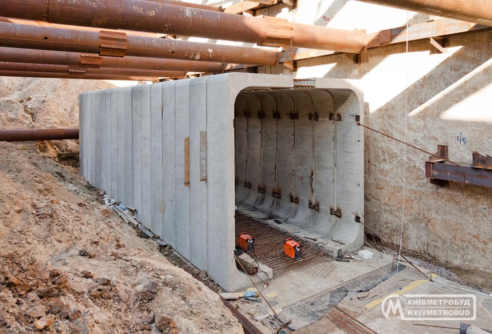 Метро на Виноградарь. Смонтированы первые 17 метров тоннеля: фото