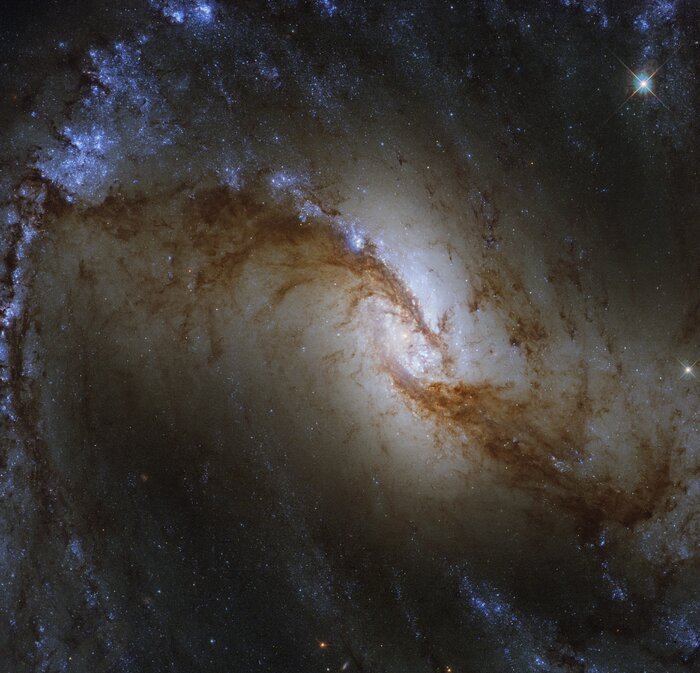 Галактика NGC 1365. Фото – ESA Hubble, NASA, J. Lee, PHANGS-HST Team