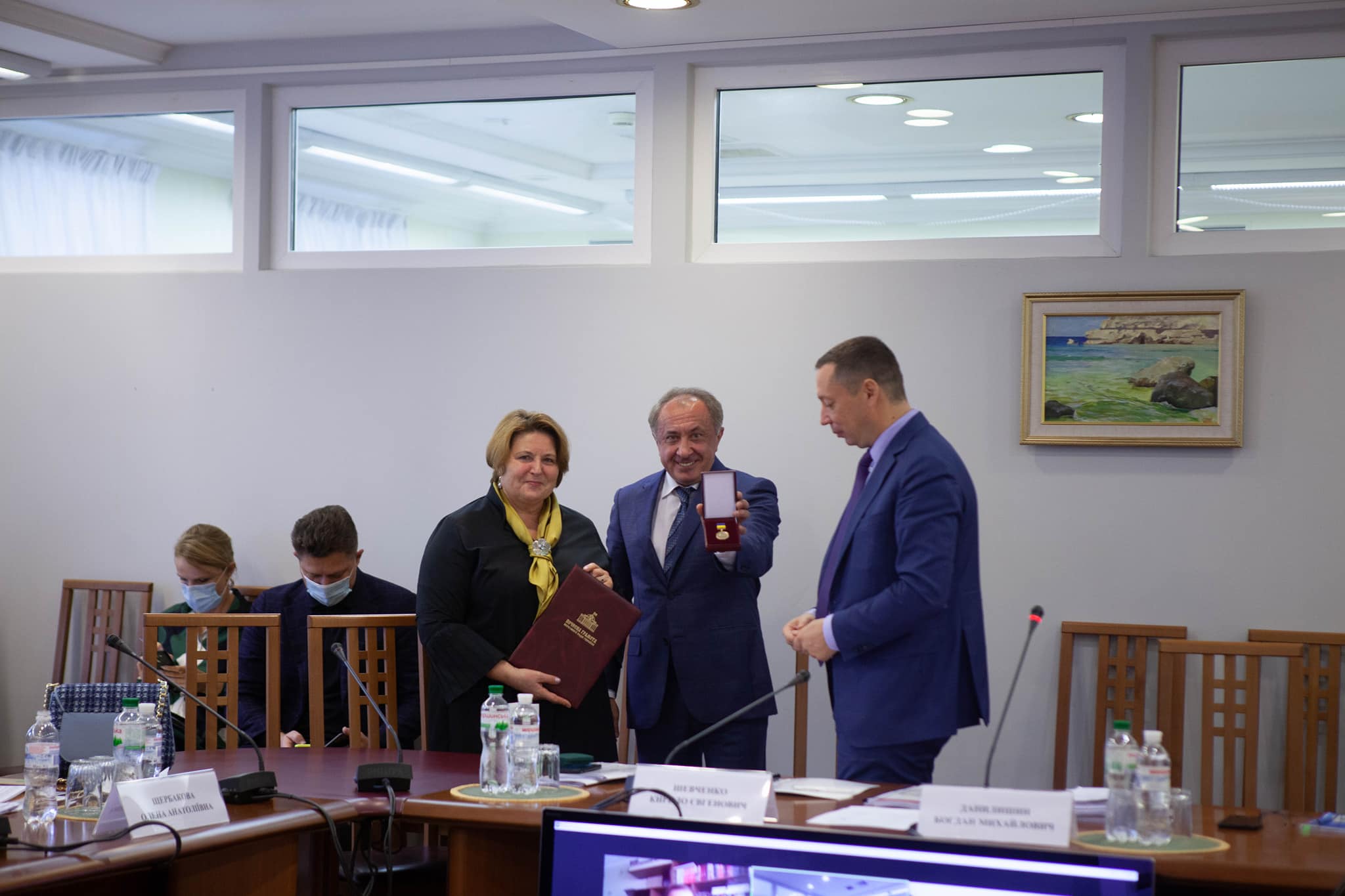 Вера Рычаковская, Богдан Данилишин, Кирилл Шевченко. Фото – НБУ