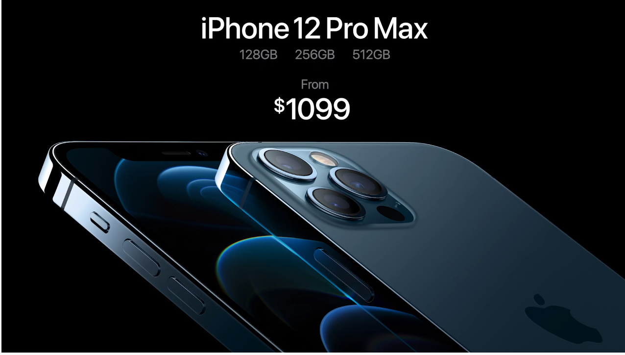 Apple iPhone 12 Pro Max. Скриншот из презентации Apple 13 октября 