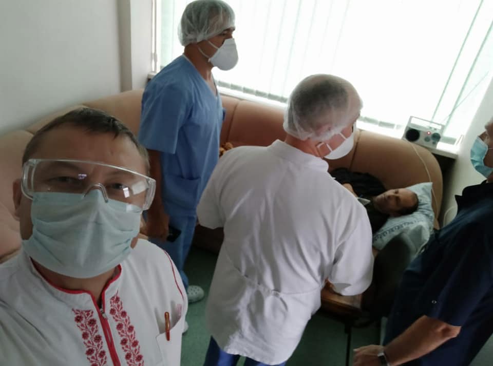 Владимир Балух в больнице