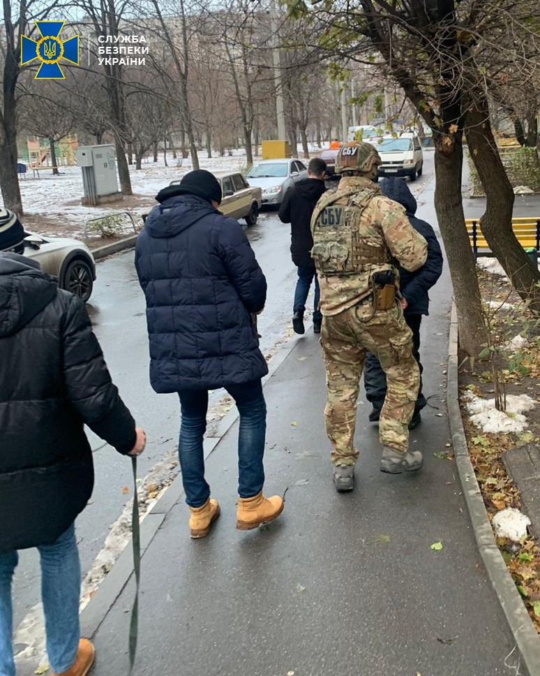 Задержание подозреваемого в Харькове (Фото: пресс-служба СБУ)