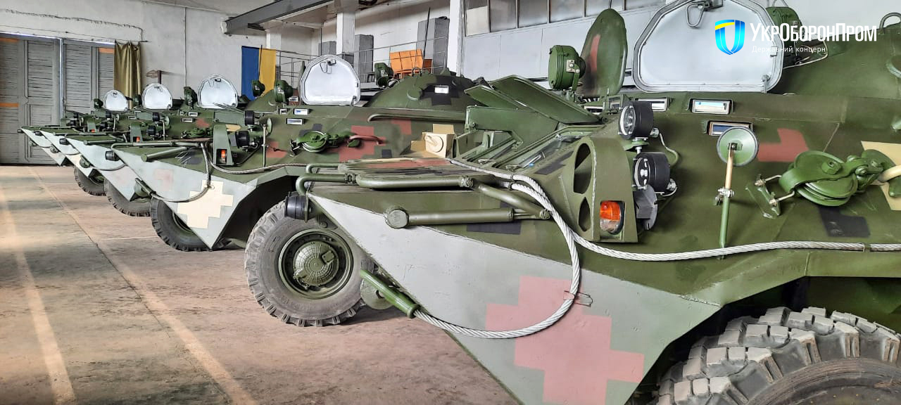 Модернизированные БТР-80 (Фото: пресс-служба Укроборонпрома)