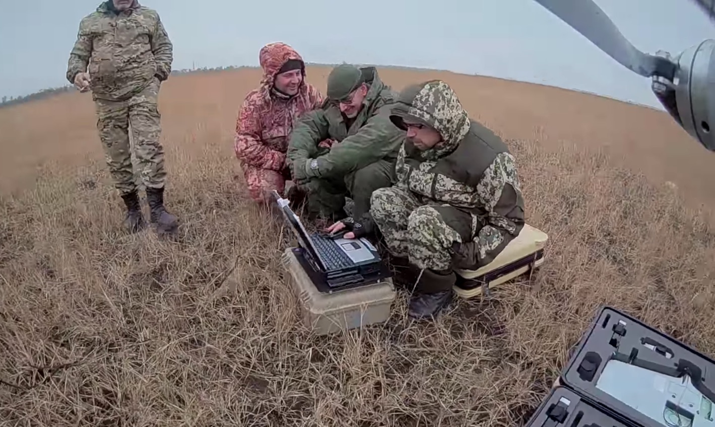 Скриншот видео со сбитого дрона Скриншот видео со сбитого дрона