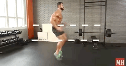 Відео: Youtube-канал Men’s Health біг на місті з високим підйомом колін