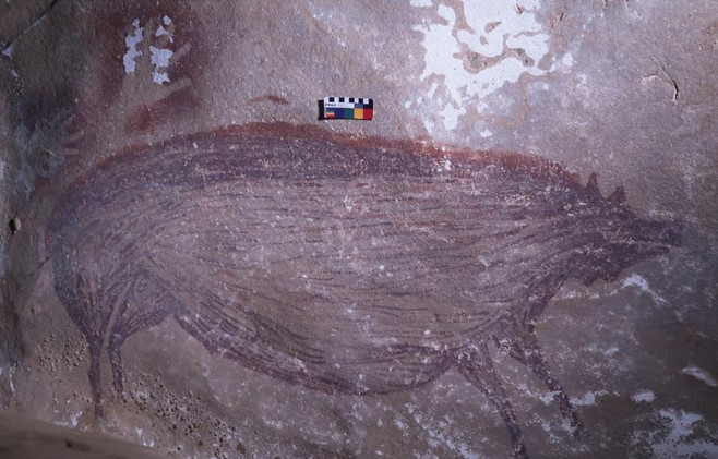 "Древнее искусство". Археологи нашли самую старую наскальную живопись с животными – фото