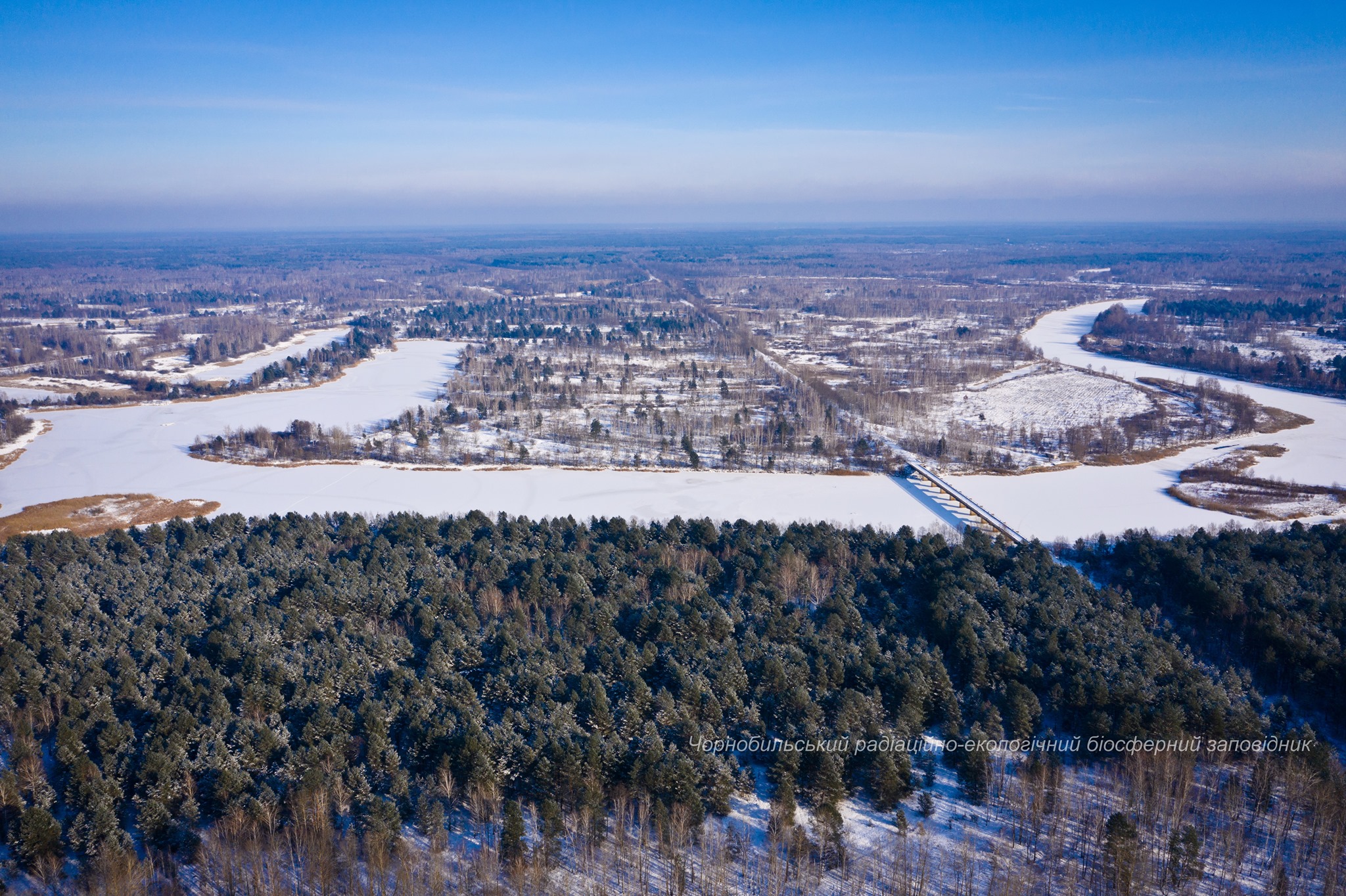 Прип'ять під льодом. Фото: Денис Вишневський
