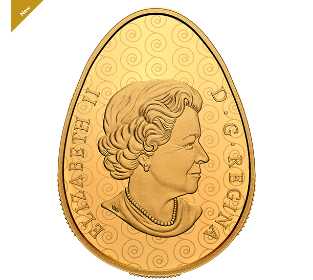 Аверс золотой монеты (источник – mint.ca) Солнечный праздник весны. В Канаде продают золотые монеты в форме писанки: фото, видео