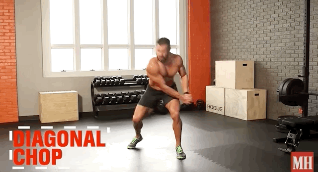 Діагональний Удар дроворуба, фрагмент з відео від Men's Health
