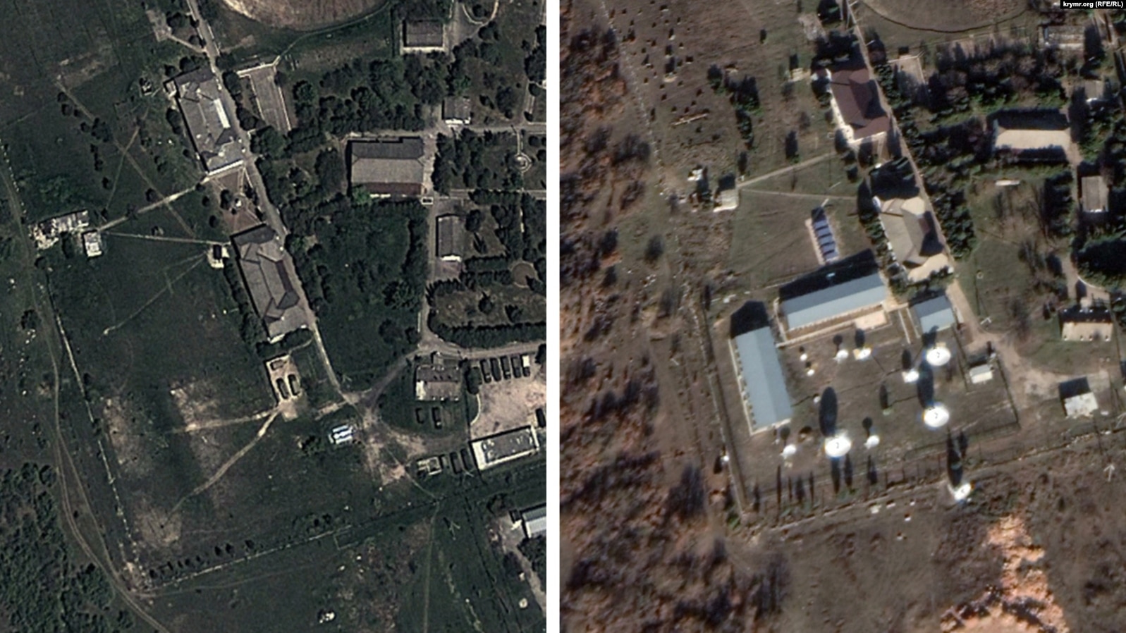 Радиотехническая станция вблизи Севастополя (Фото – Крым.Реалии) Как Россия создает новые военные объекты в оккупированном Крыму – снимки из космоса