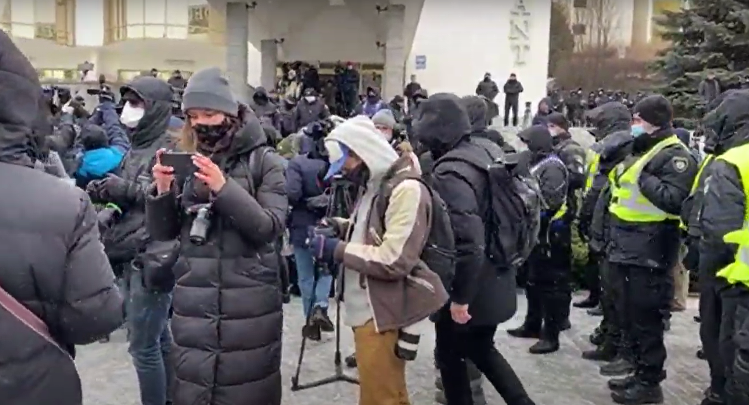 Протест, съезд судей (скриншот видео ЦПК, YouTube) В центре Киева прошел протест против съезда судей – фото, видео