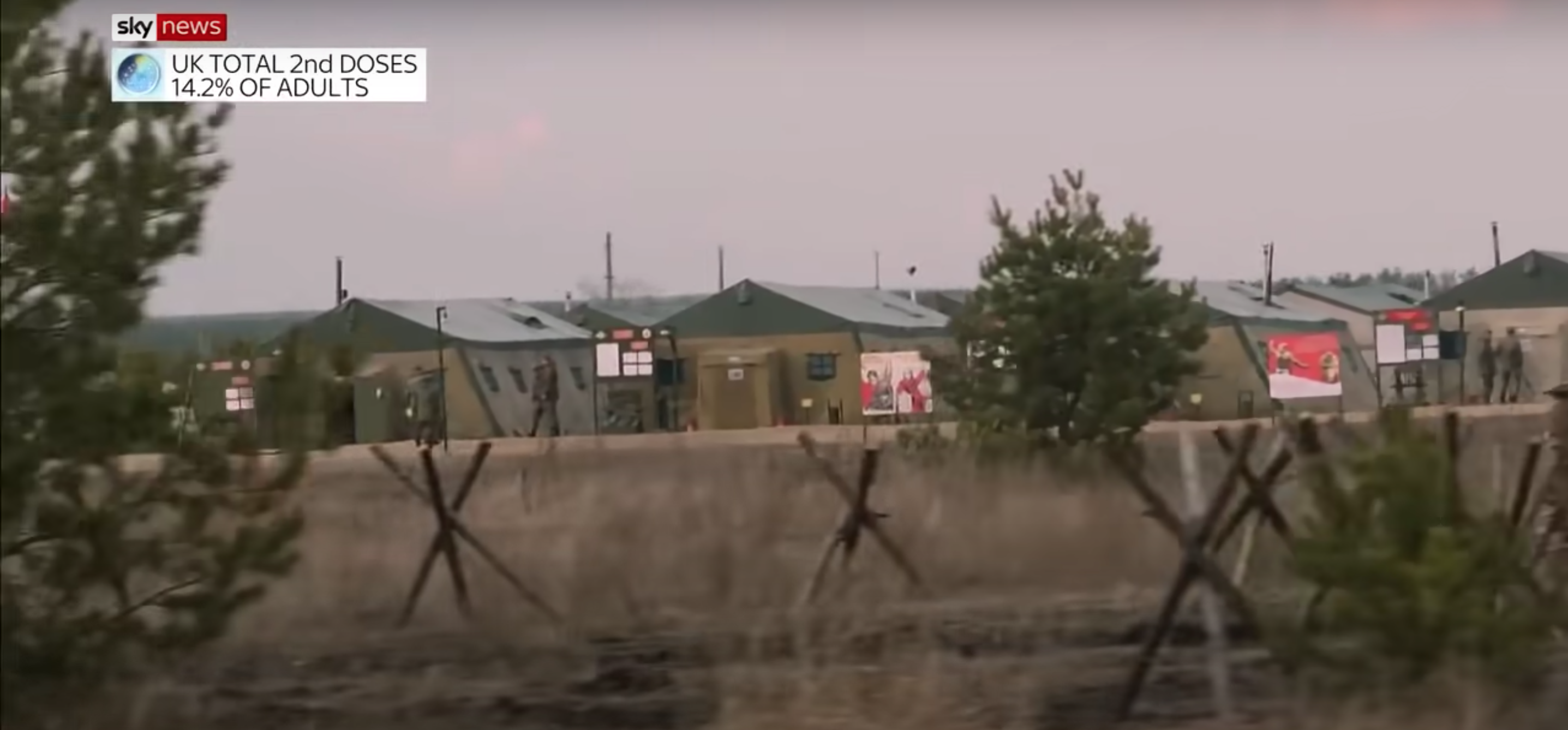 Журналисты Sky News сняли сюжет о новом российском военном лагере под Воронежем