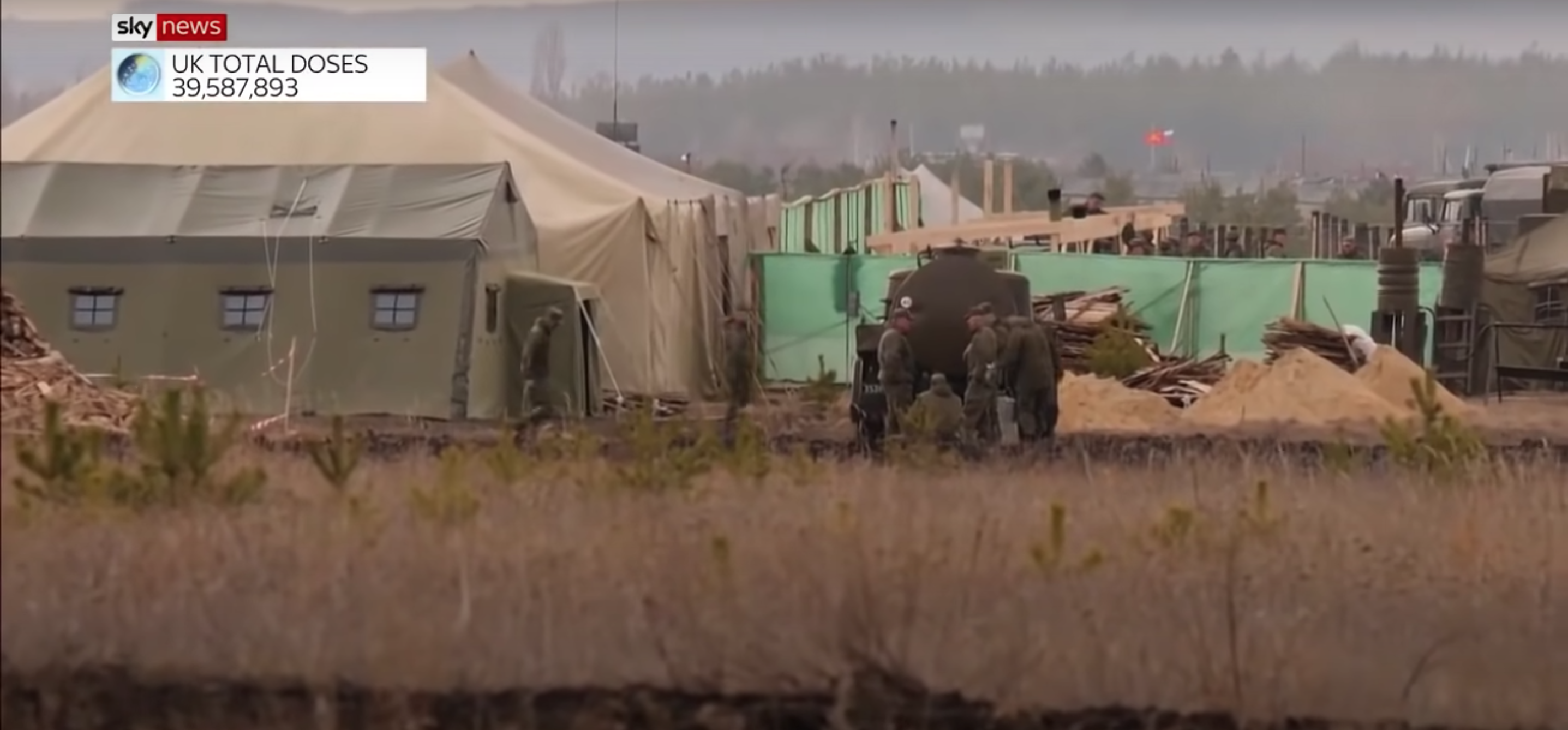 Журналисты Sky News сняли сюжет о новом российском военном лагере под Воронежем