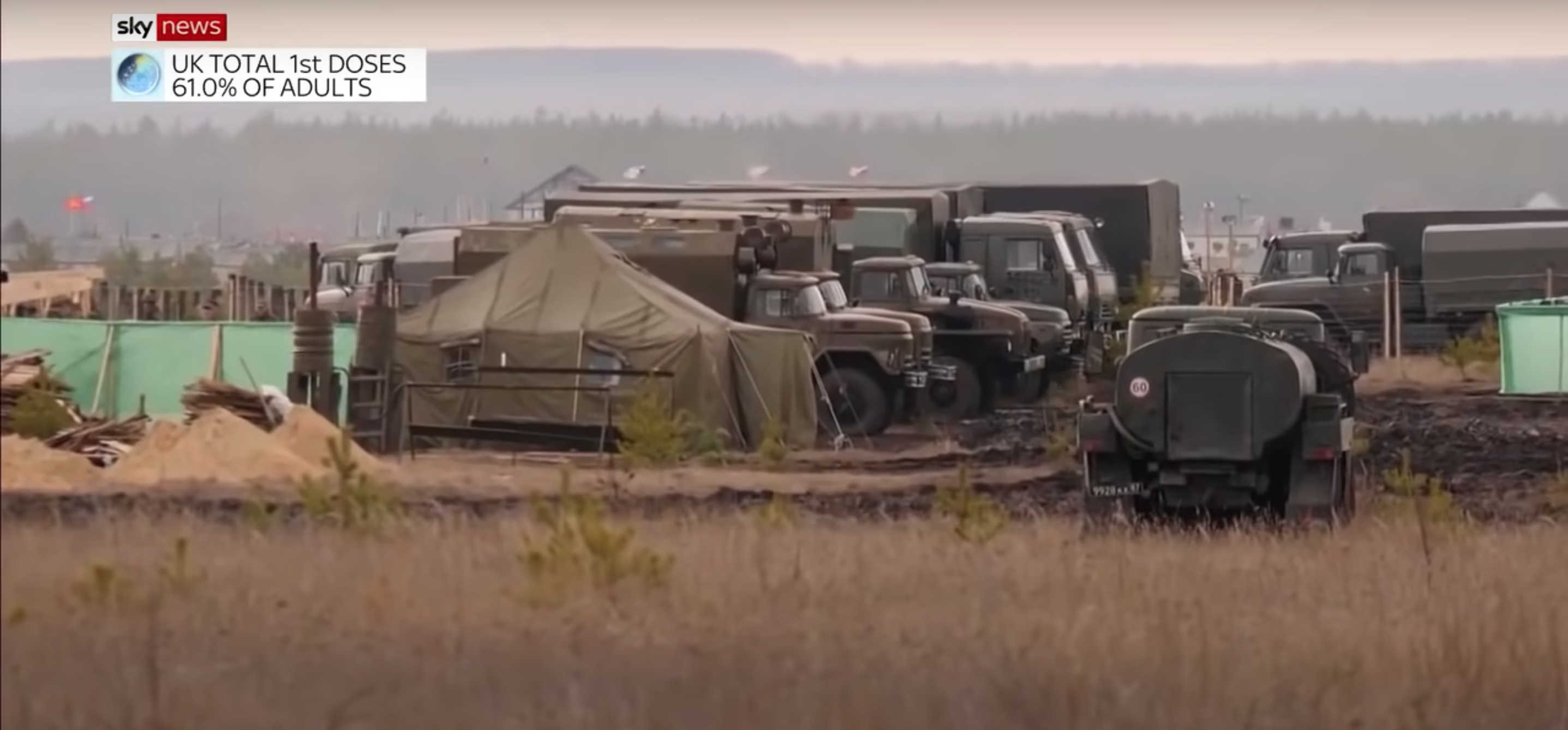 Журналисты Sky News сняли сюжет о новом российском военном лагере под Воронежем