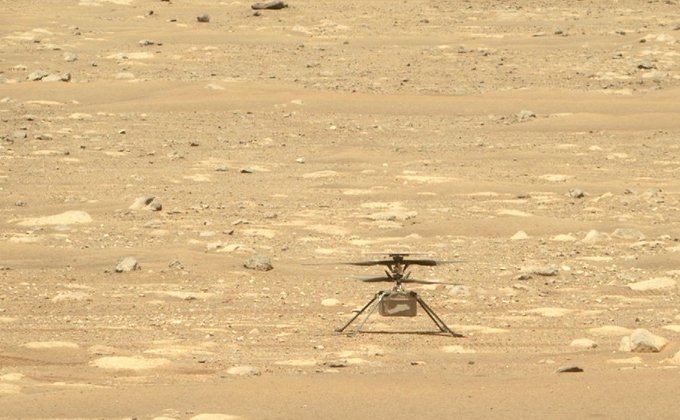 Первый полет на Марсе. Трансляция NASA