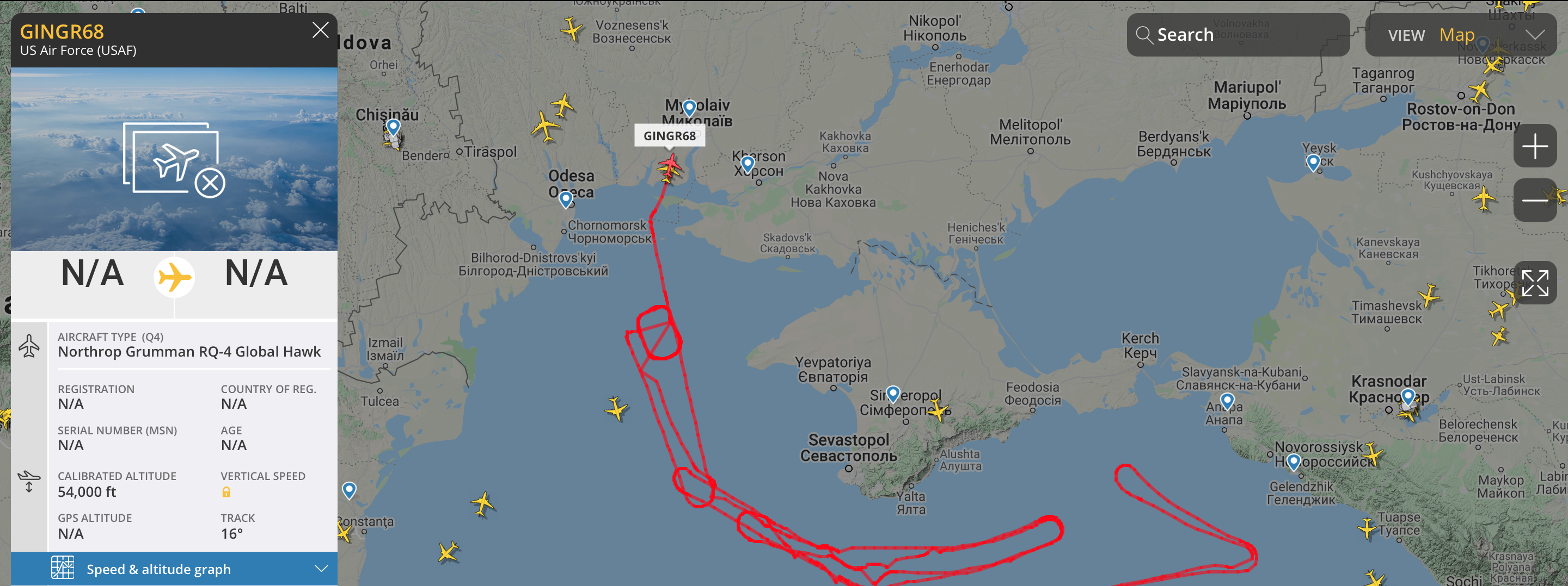 Данные полета (Фото – Flightradar24.com)