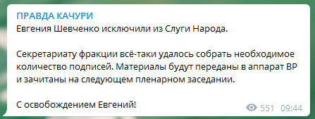 Фракция Слуги народа избавилась от Шевченко: поклонника Лукашенко исключили