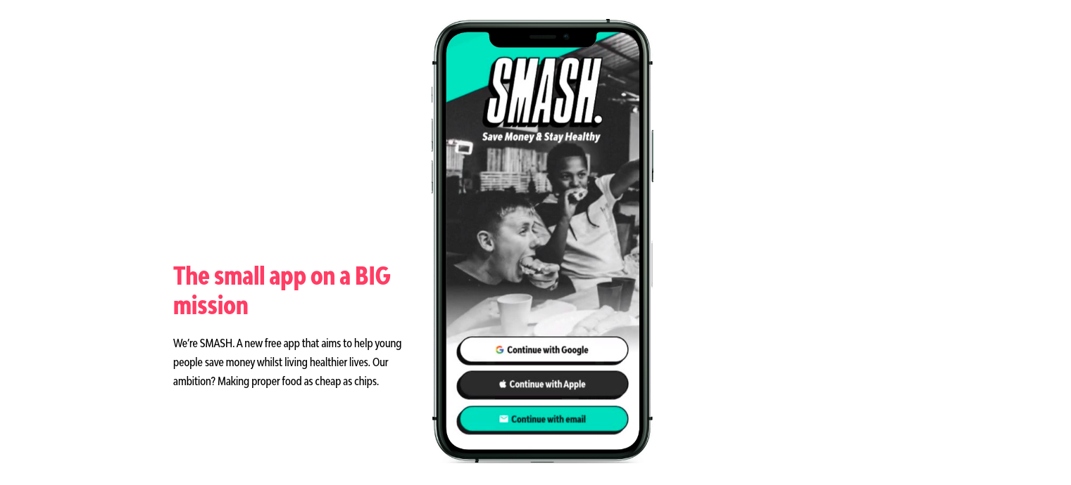 Скріншот з сайту smash-app.co.uk