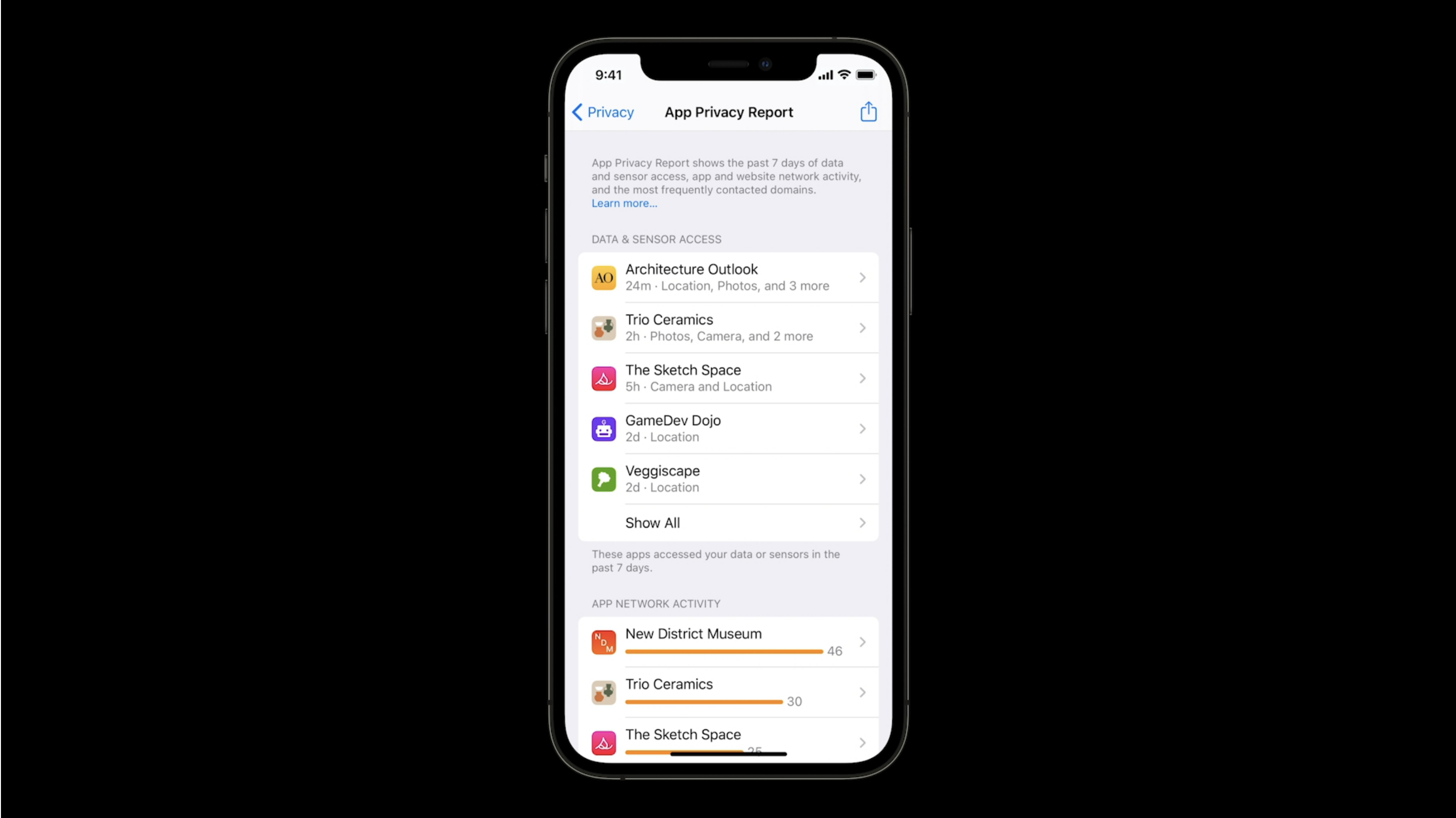 App Privacy Report, WWDC