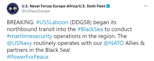 В Черное море идет американский "боевой" ракетный эсминец USS Laboon: подборка фото