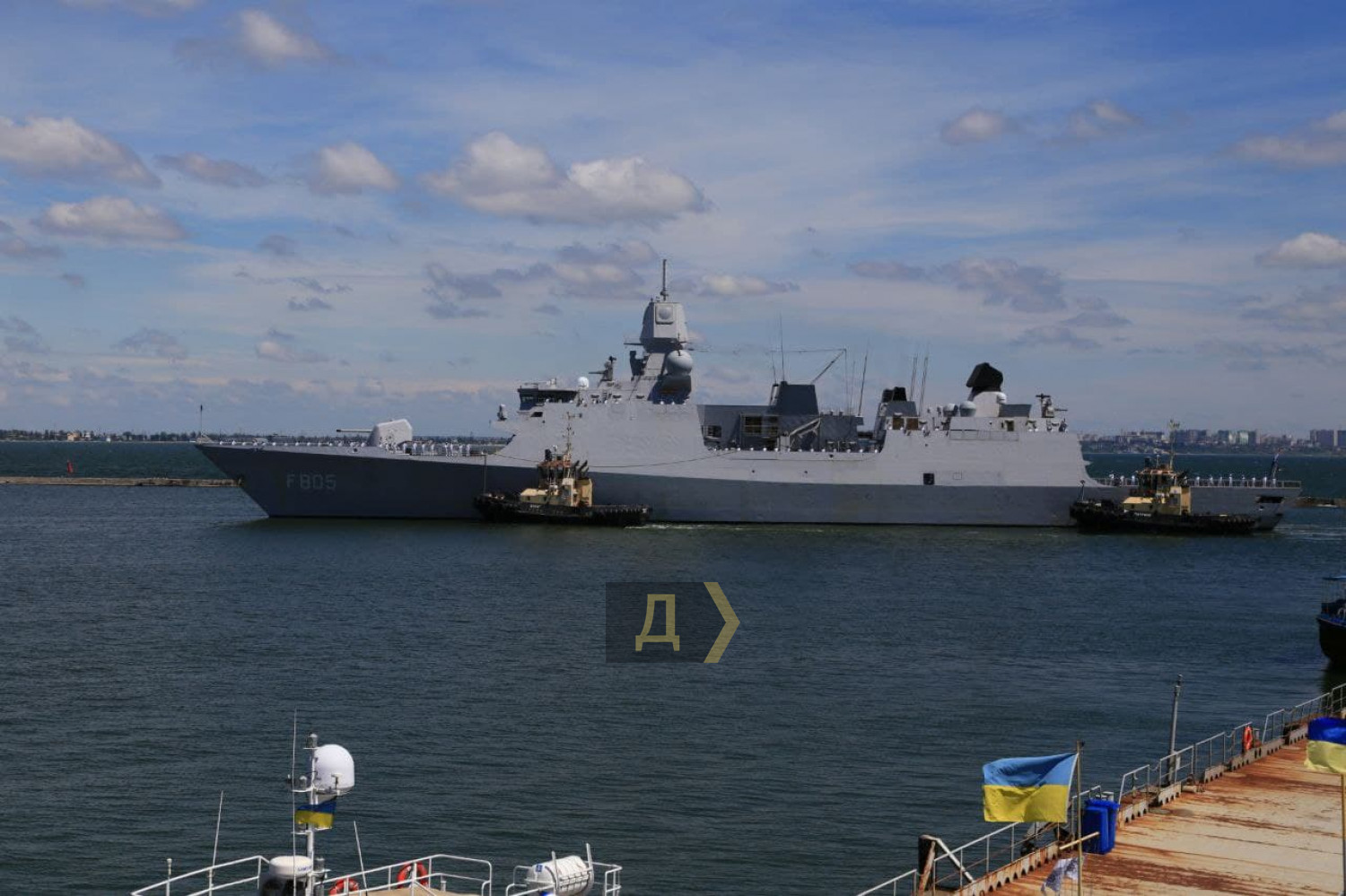 Корабль Нидерландов HNMLS Eversten F805 в Одессе (фото – Думская) В Одессу прибыли два боевых корабля НАТО – фото, видео