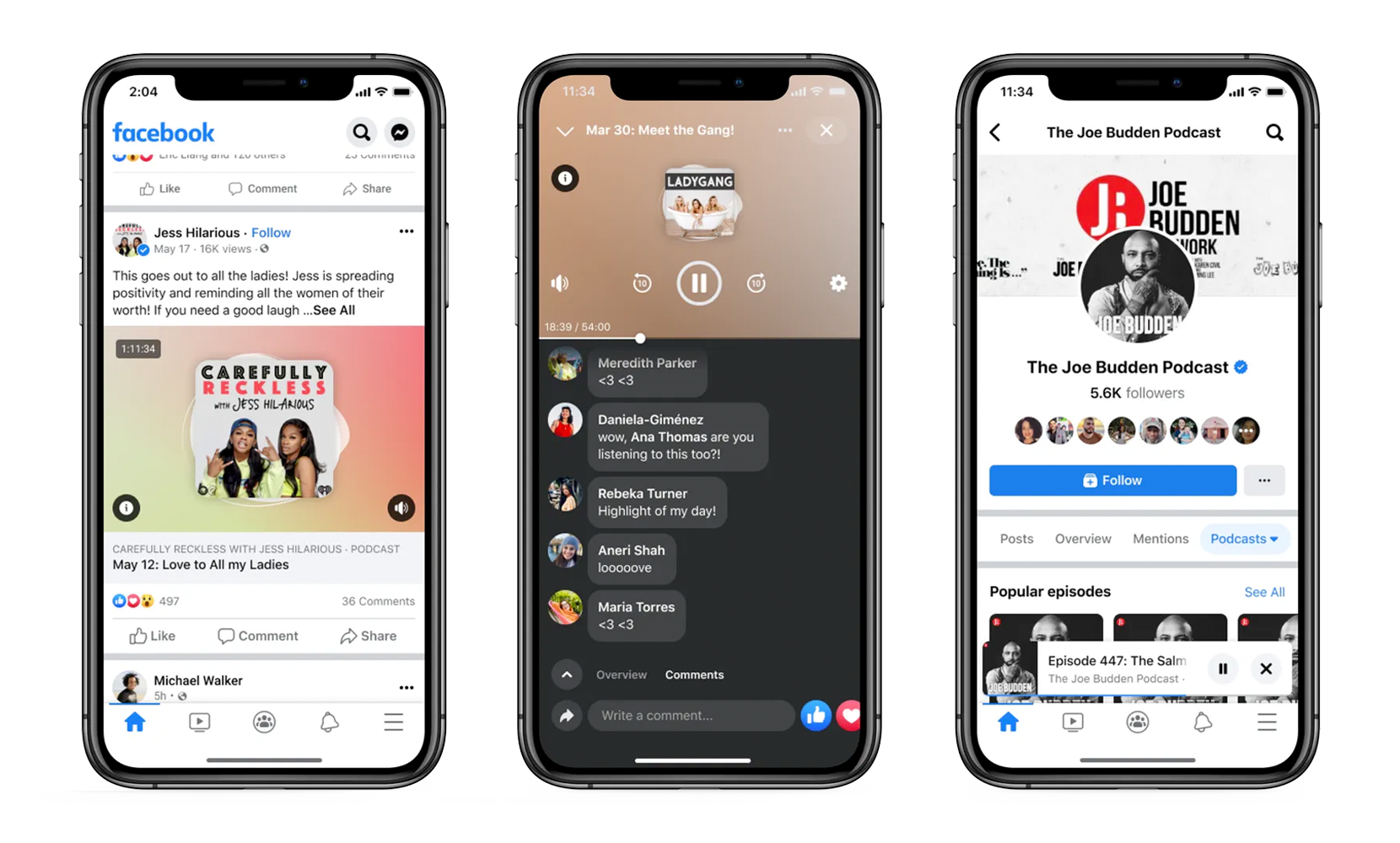Podcasts Facebook