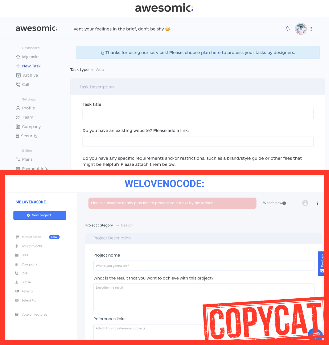 Скриншоты предоставлены Awesomic