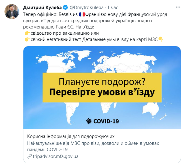 Франция будет пускать украинцев по ПЦР-тестам и тестам на антитела: условия въезда