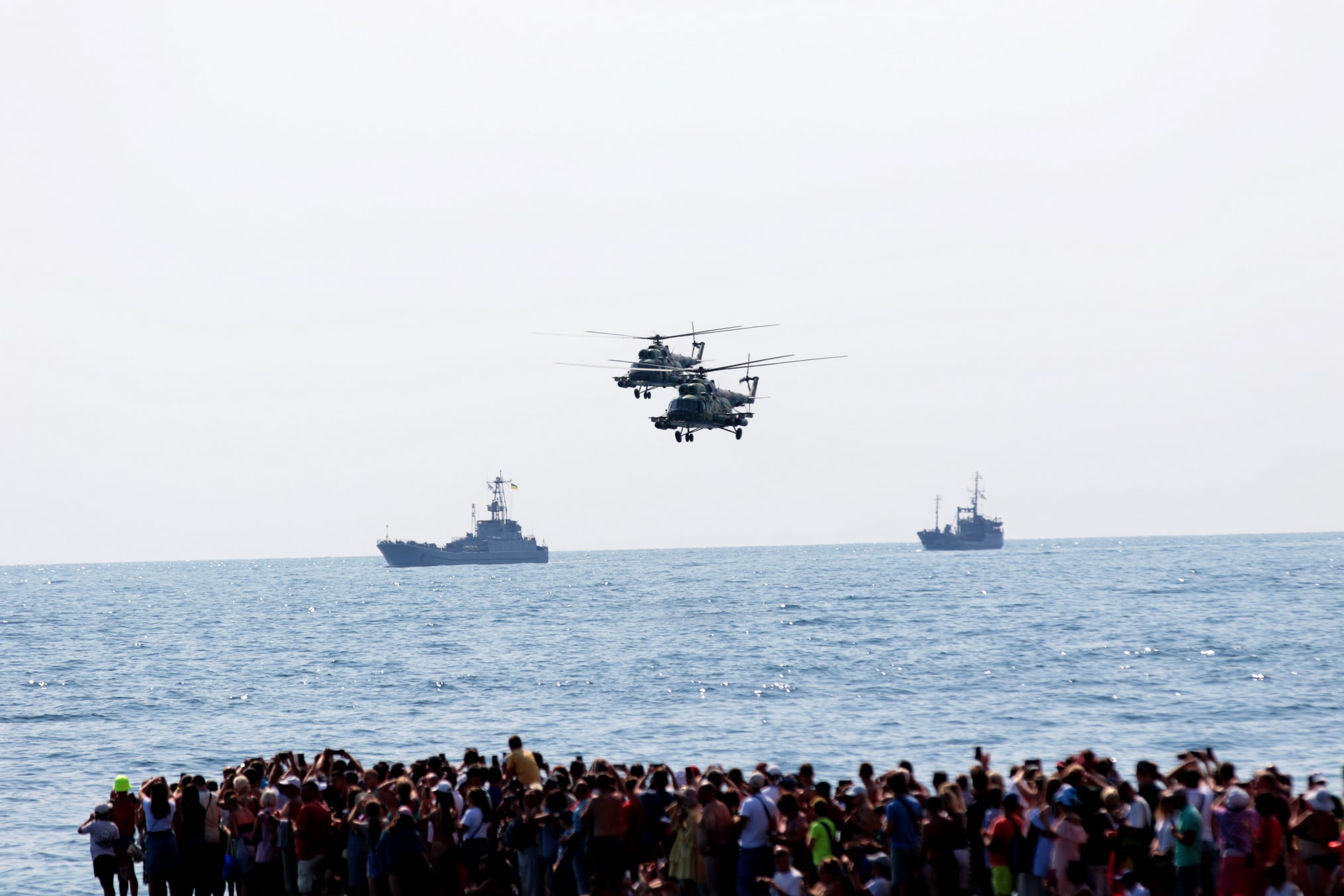 Фото: facebook.com/navy.mil.gov.ua ВМС взяли участь у морському параді в Одесі і вперше – на Дніпрі в Києві: фото, відео